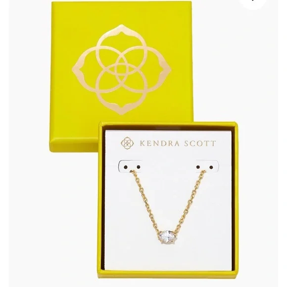 NWT- Kendra Scott Gold Cailin Necklace - Picture 3 of 5